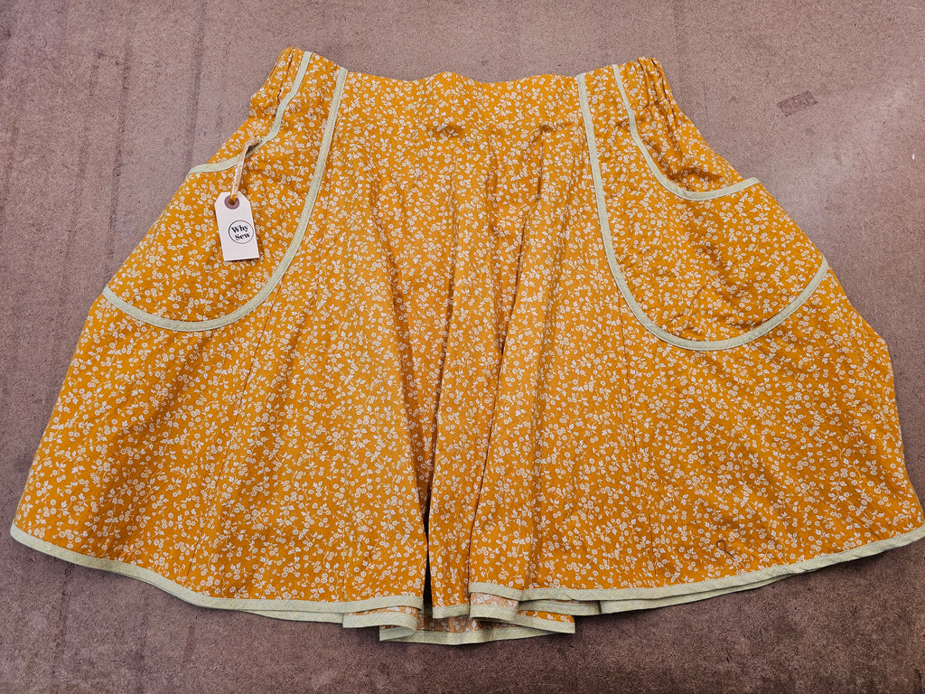 Small Flowers Vintage Fabric Skirt